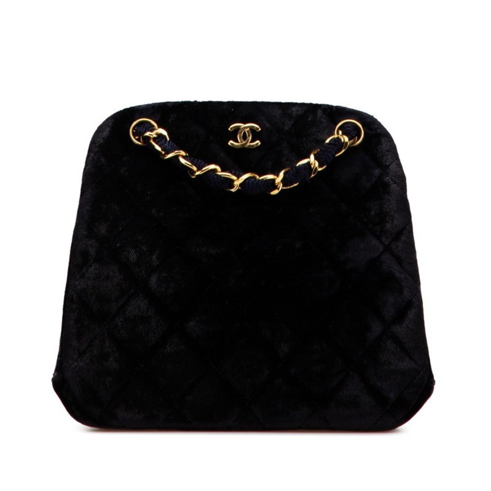 CHANEL Blue Logo Tote Bag